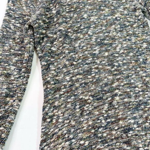 SNO SKINS Sweater Womens Small Cowl Neck Multicolor Knit Pullover Woven - Picture 9 of 10